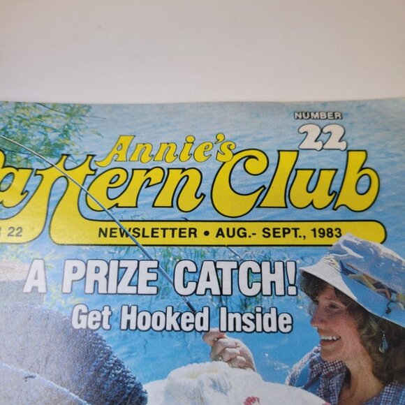 Annies Pattern Club No 22 Needle Craft Newsletter Booklet Hooked Pillow 1983 - Picture 2 of 9